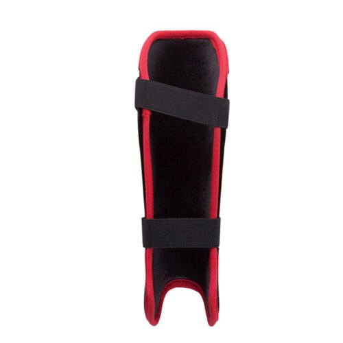 Genuine leather shin guards for boxing with enhanced protection.