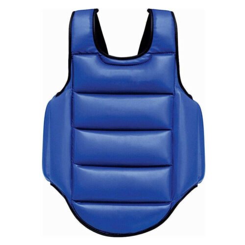 Lightweight boxing chest guard for enhanced mobility.