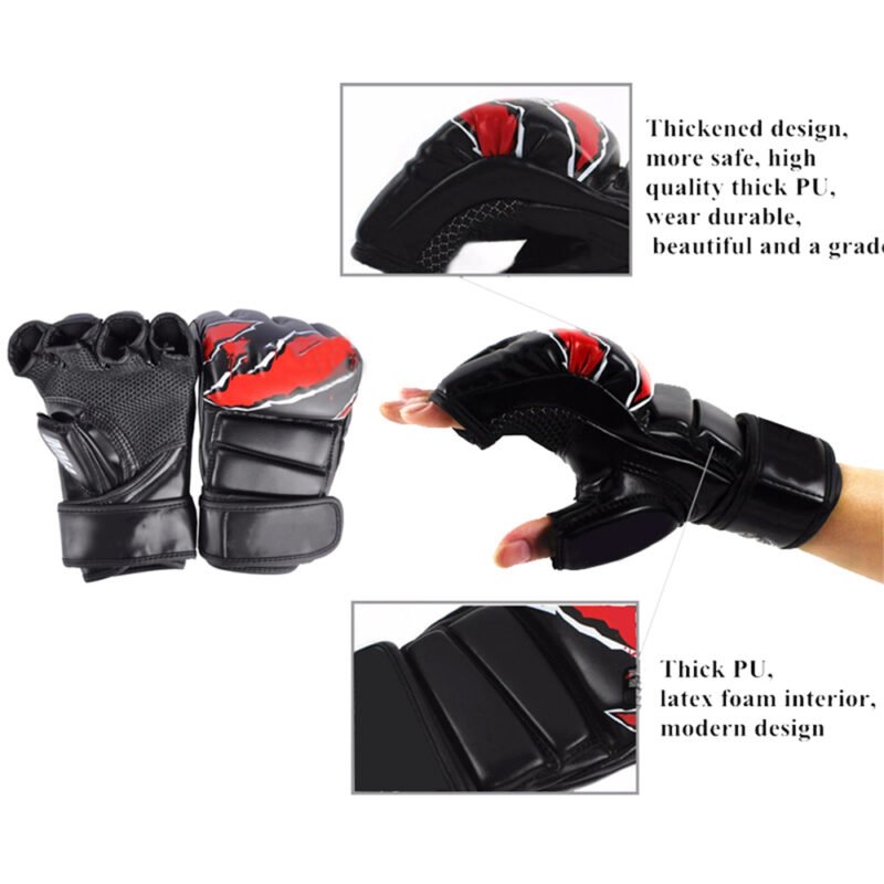 Stylish boxing MMA gloves for training and competition.