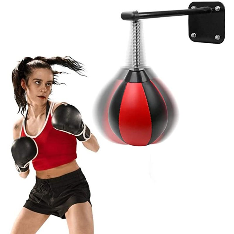 High-quality boxing speed bag for training.