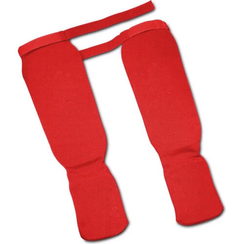 Elastic shin pads with enhanced protection for soccer and MMA.