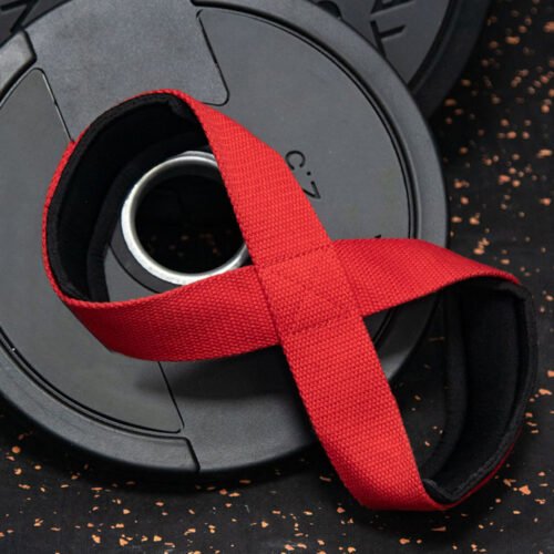 Durable figure 8 deadlift straps for enhanced grip and stability during heavy lifts.