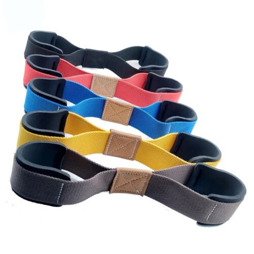 Durable figure 8 lifting straps for heavy weightlifting and deadlifts.