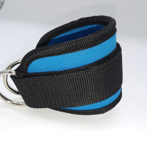 Durable gym ankle strap for leg and glute workouts.