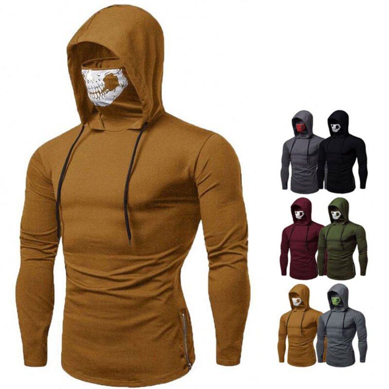 Men's gym hoodie for fitness training and workouts.