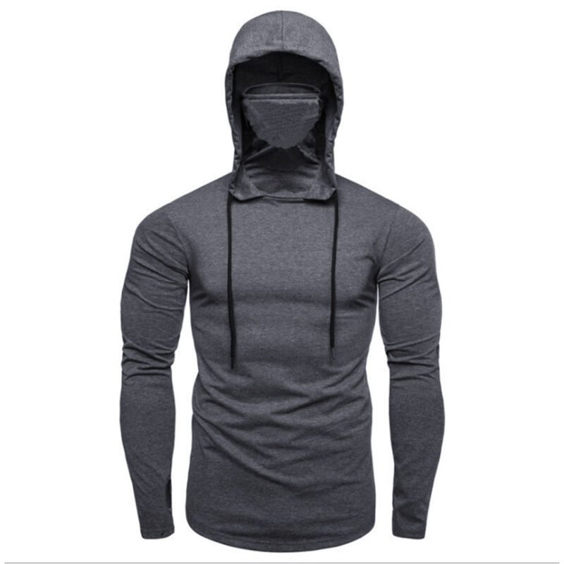 High-performance men's gym hoodie for fitness and weightlifting.