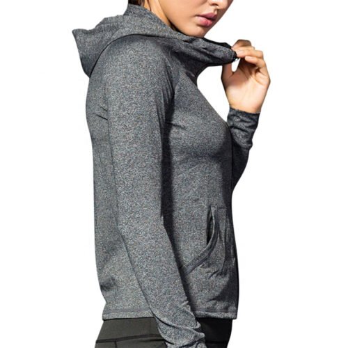 Comfortable gym hoodies for women.