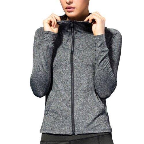 Women's gym hoodies for fitness and training.