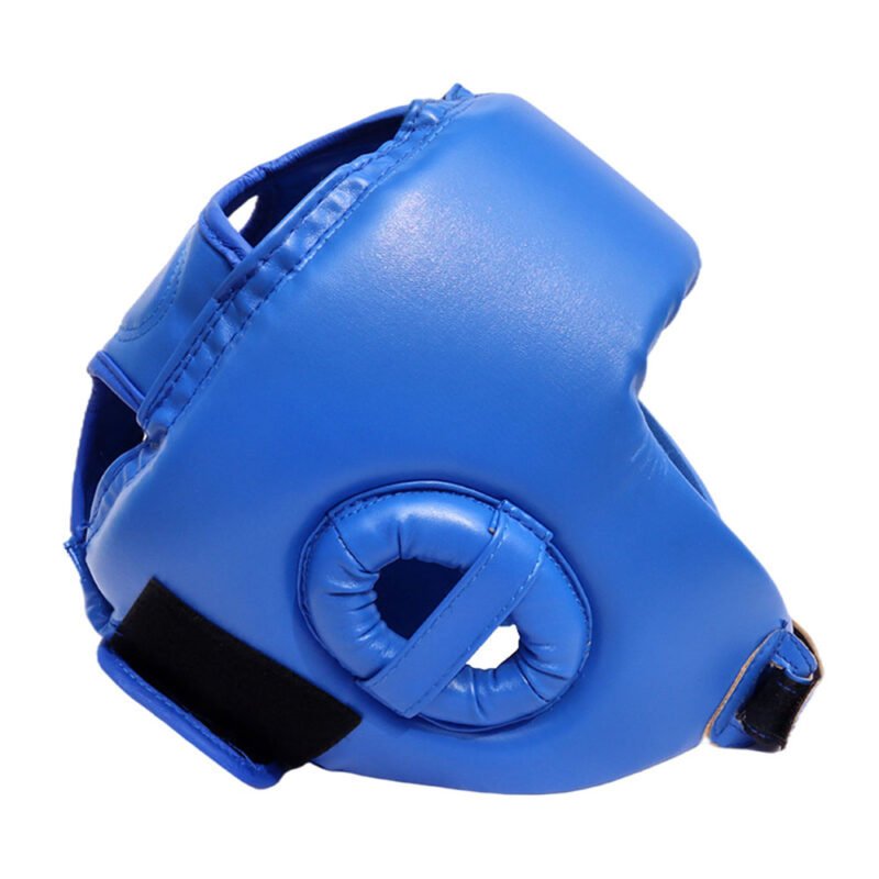 Lightweight boxing head guard for enhanced comfort and protection.