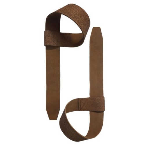 Custom leather lifting straps manufacturer for fitness products.