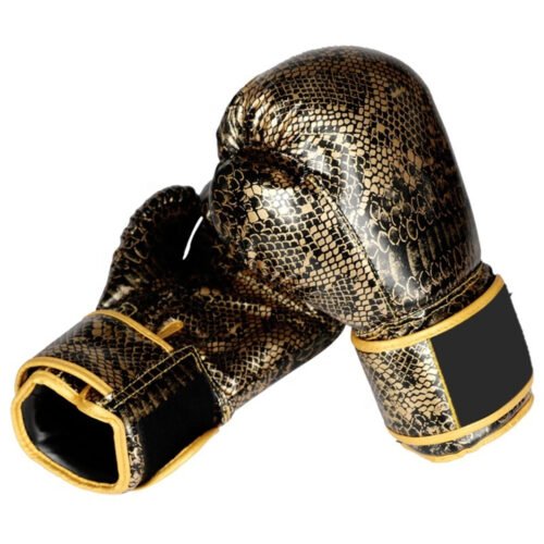 Durable cowhide leather boxing gloves for men and women.