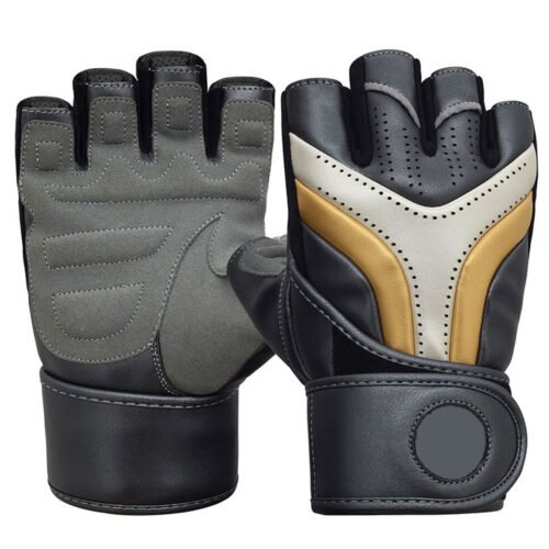 Non-slip palm weightlifting gloves designed for secure grip.