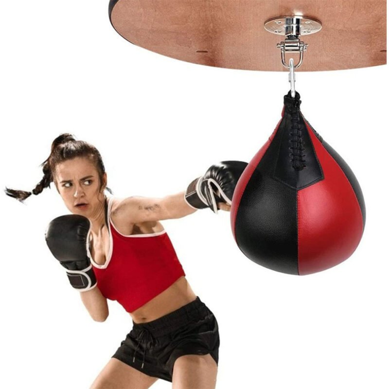 Professional-grade speed bag for boxers and athletes.