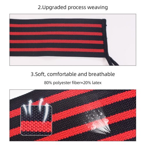 Customizable weight lifting wrist wraps with reinforced support.