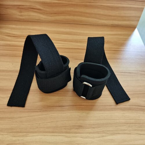 Adjustable wrist wraps straps for gym weightlifting support.