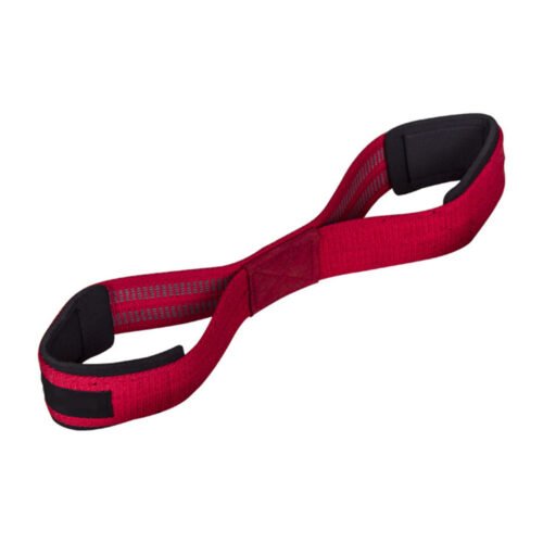 Durable figure 8 lifting straps for weightlifting, designed for enhanced grip and support.