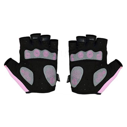 Half-finger weightlifting gym gloves for enhanced grip and comfort.