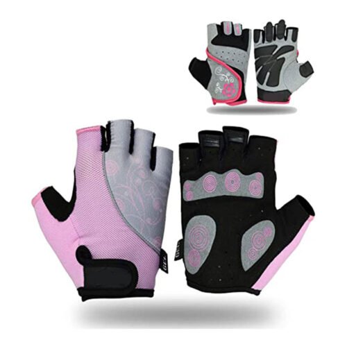 Versatile half-finger weightlifting gloves for all fitness levels.